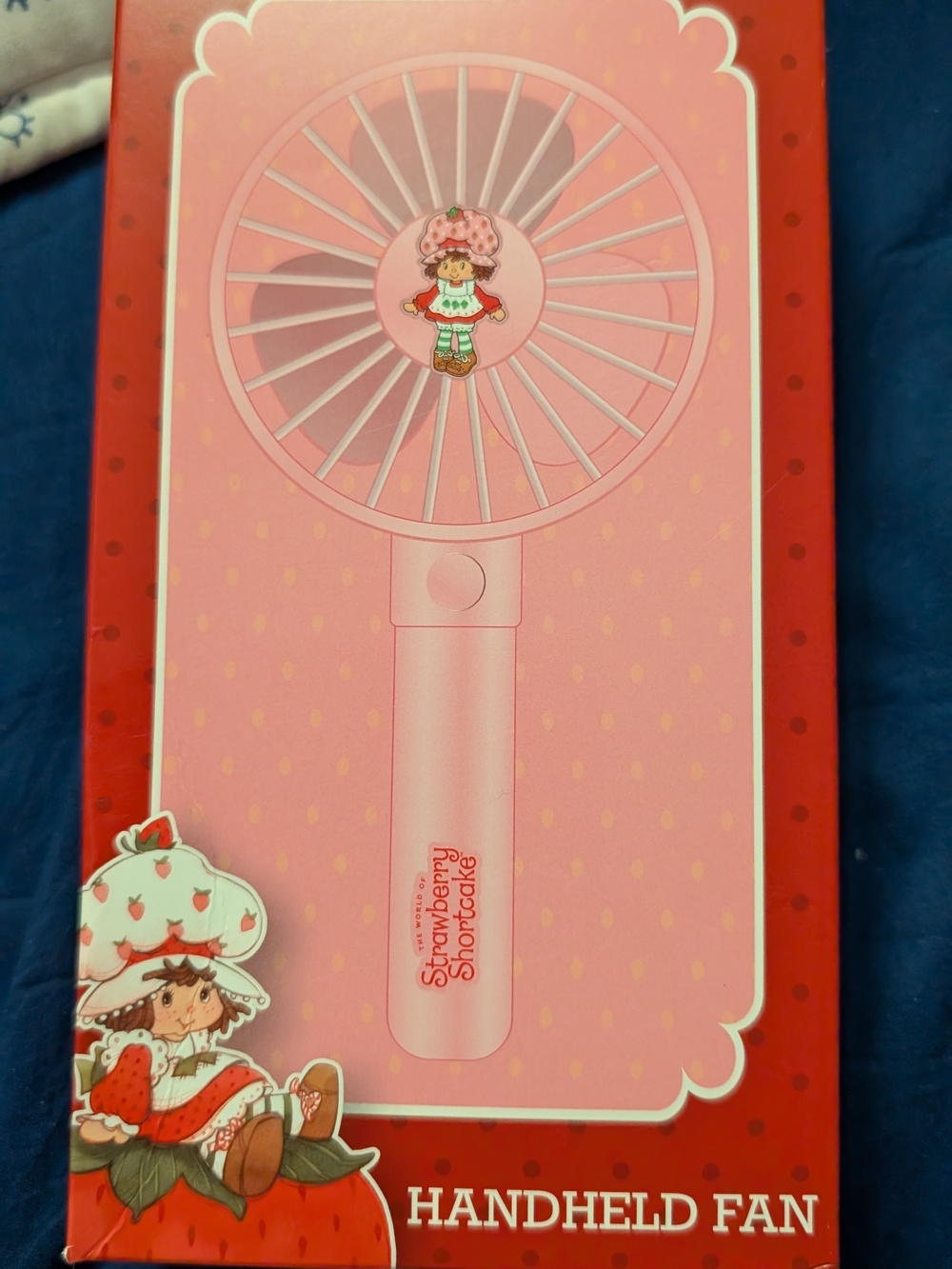 New Strawberry Shortcake Pink Handheld Fan